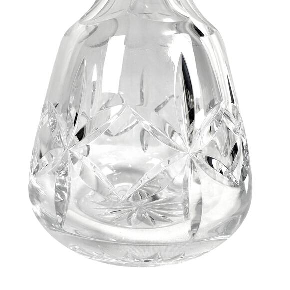 Heavy Clear Lead Crystal Decanter Ground Glass Stopper-Excellent! - Picture 4 of 8